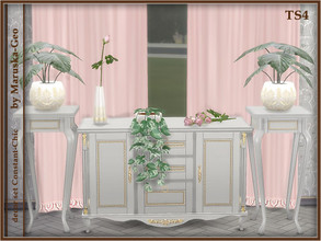 Sims 4 — M-Geo decor Constant-Chic by Maruska-Geo — Bedroom decor set of 14 items. curtains, curtains medium, lamp,