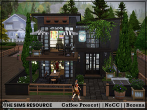 Sims 4 — Coffee Prescot by Bozena — The house is located in the Copperdale . Have fun Lot: 20 x 15 Value: $ 35 307 Lot