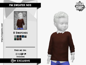 Sims 4 — PM SWEATER N02 by David_Mtv2 — - For toddler; - 8 swatches; - New mesh with all LODs; - New maps.