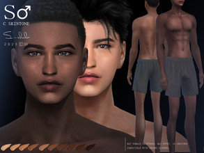 Sims 4 — Naturel male skintones by S-CLUB by S-Club — Naturel male skintones with 12 colors, hope you like, thank you!