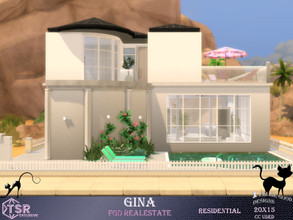 Sims 4 — Gina by Merit_Selket — small modern home inspired by the style of the 1980s, built in Oasis Springs FGD RE23011