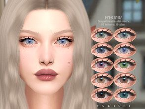 Sims 4 — EYES A107 by ANGISSI — PREVIEWS MADE USING HQ MOD *Facepaint category *10 colors *Sliders compatible *HQ mod