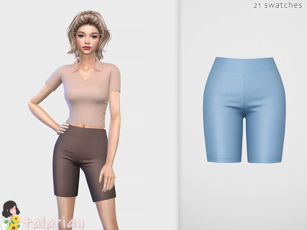 Sims 4 — Arabella Tight Shorts by talarian — women's tight shorts