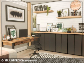 Sims 4 — Gisela Bedroom (TSR only CC) by xogerardine — Modern bedroom! x