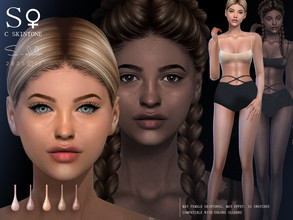 Sims 4 — Naturel female skintones by S-CLUB by S-Club — Naturel skintones for female with 12 colors, hope you like, thank