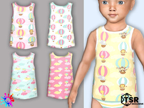 Sims 4 — Toddler Air Ballon Vest by Pelineldis — Cute vests with air balloon prints.