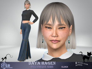 Sims 4 — Daya Hagen by Merit_Selket — Daya is an elder Lady who loves style and her family alike Daya Hagen Elder Master