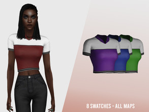 Sims 4 — Top No.79 by BeatBBQ — - 8 Colors - All Texture Maps - New Mesh (All LODs) - Custom Thumbnail - HQ Compatible