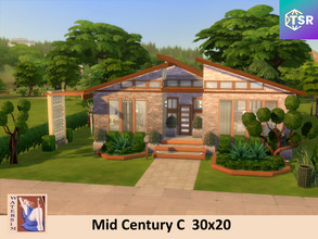 Sims 4 — ws Mid Century C - No CC by watersim44 — Welcome to this new Mid Century House - No CC Entrance, Living, Dining,