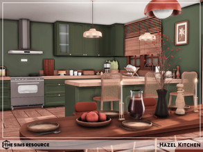 Sims 4 — Hazel Kitchen - TSR CC Only by sharon337 — This is a Room Build 6 x 9 Room $31,966 Short Wall Height Please make