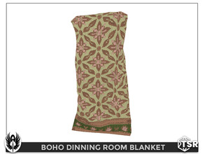 Sims 4 — Boho Dinning Room Blanket by nemesis_im — Blanket from Boho Dinning Room Set - 1 Colors - Base Game Compatible