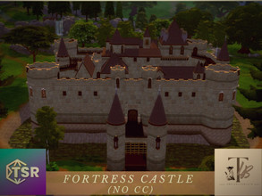 Sims 4 — Castle Fortress (no CC) by theladyinblack2 — Good morrow! How fare ye'? Take a look at this beauteous and safe