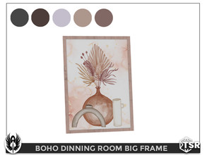 Sims 4 — Boho Dinning Room Big Frame by nemesis_im — Frame from Boho Dinning Room Set - 5 Colors - Base Game Compatible