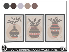 Sims 4 — Boho Dinning Room Wall Frame by nemesis_im — Wall Frame from Boho Dinning Room Set - 5 Colors - Base Game