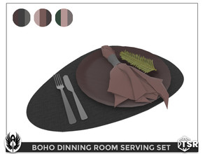 Sims 4 — Boho Dinning Room Serving Set by nemesis_im — Serving Set from Boho Dinning Room Set - 3 Colors - Base Game
