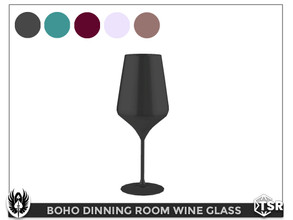 Sims 4 — Boho Dinning Room Wine Glass by nemesis_im — Wine Glass from Boho Dinning Room Set - 5 Colors - Base Game