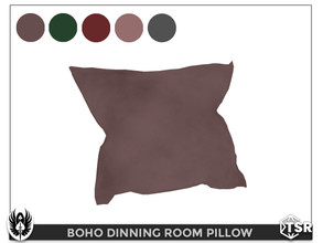 Sims 4 — Boho Dinning Room Pillow by nemesis_im — Pillow from Boho Dinning Room Set - 5 Colors - Base Game Compatible
