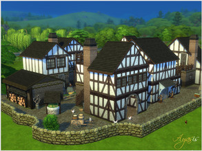 Sims 4 — Ye Medieval Asmaka Ridge by ayasis — Lot Size : 50x40 *Suitable for a life of 19 people Includes: - 8 bedroom, -