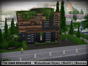 Sims 4 — Waterfront Gym by Bozena — The house is located in the Windenburg . Have fun Lot: 30 x 30 Value: $ 126 989 Lot