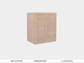 Sims 4 — Laundry - Cabinet by Syboubou — This is a cabinet with different parts available in 9 color swatches.