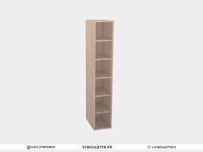 Sims 4 — Laundry - Column (open shelves) by Syboubou — This is half tile opened column with shelves available in 9 color