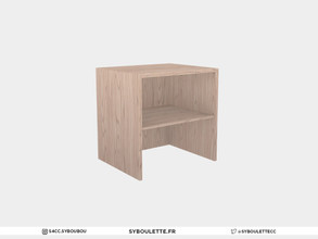 Sims 4 — Laundry - Counter shelf by Syboubou — This item will a counter space with opened shelves.