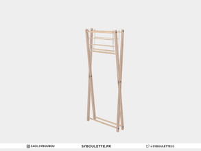Sims 4 — Laundry - Drying rack folded by Syboubou — This is a minimalistic folded drying rack.