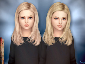 Sims 4 — Slayer 4 - Child Hairstyle by Cazy — Hairstyle for Females, Child. 29 Colors. All LODs, Hats support.