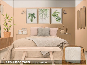 Sims 4 — Linen | bedroom | TSR only CC by similots — x cc [check required tab] x walls: short wall height x value: 7711