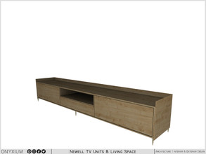 Sims 4 — Newell TV Stand by Onyxium — Onyxium@TSR Design Workshop Living Room Collection | Belong To The 2023 Year