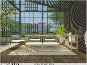 Sims 4 — Manteca Outdoor Dining by Onyxium — Onyxium@TSR Design Workshop Outdoor & Garden Collection | Belong To The