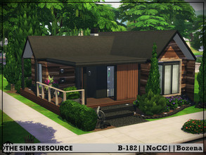 Sims 4 — B-182 by Bozena — The house is located in the Willow Creek . Have fun Lot: 20 x 15 Value: $ 59 411 Lot type: