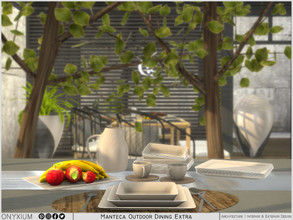 Sims 4 — Manteca Outdoor Dining Extra by Onyxium — Onyxium@TSR Design Workshop Outdoor & Garden Collection | Belong