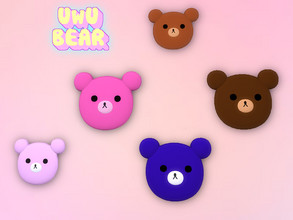 Sims 4 — UwU Bear by KyoukoAya — UwU Bear WALL Decoration 7 swatches by KyoukoAya