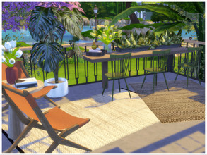 Sims 4 — View Terrace by lotsbymanal — A small modern terrace to enjoy the outdoor..