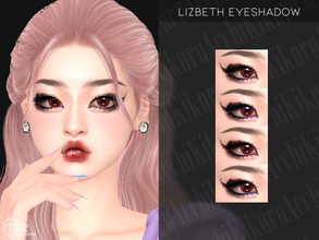 Sims 4 — Lizbeth Eyeshadow by Kikuruacchi — - It is suitable for Female and Male. ( Teen to Elder ) - 4 swatches - HQ