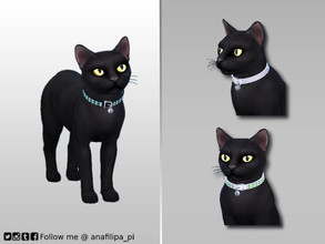 Sims 4 — Sophisticated Diamond collars - B&W - CATs by AnaFilipa_pi — Beautiful diamond collars for our most refined