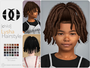 Sims 4 — Lysha Hairstyle [Child] by DarkNighTt — Lysha Hairstyle is an ethnic, braided updo medium hairstyle with