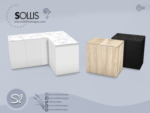 Sims 4 — Sollis Counter by SIMcredible! — by SIMcredibledesigns.com available exclusively at TheSimsResource 3 colors