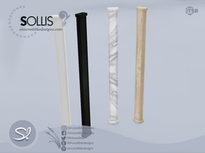 Sims 4 —  Sollis Column 2 [Medium] by SIMcredible! — bb.moveobjects cheat required to place it nearby the bar. When