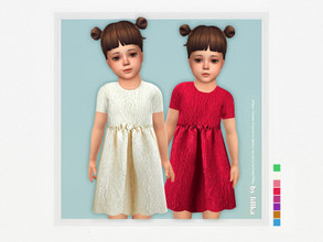 Sims 4 — Yuna Dress by lillka — Yuna Dress 8 swatches Base game compatible Custom thumbnail