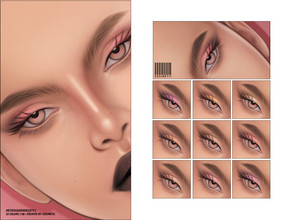 Sims 4 — Eyeshadow  | N187 V1 by cosimetic — - Female - 10 Swatches. - 10 Custom thumbnail. - You can find it in the
