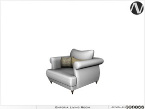 Sims 4 — Emporia Seat Single by ArtVitalex — Living Room Collection | All rights reserved | Belong to 2023 ArtVitalex@TSR