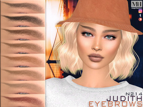 Sims 4 — Judith Eyebrows N214 by MagicHand — Wavy eyebrows in 13 colors - HQ Compatible. Preview - CAS thumbnail Pictures