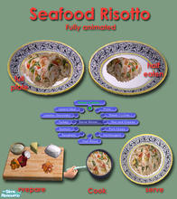 Sims 2 — Italian Cuisine - Seafood Risotto by Simaddict99 — wonderful rice dish with vegetables and prawns. Requires 1