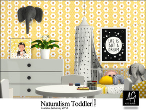 Sims 4 — Naturalism Toddler Room by ALGbuilds — Naturalism Toddler Room is a warm, bright, and happy toddler room for
