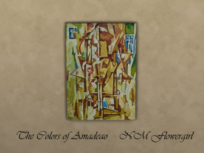 Sims 4 — Amadeao's Colors by nmflowergirl — If you contemplate this piece by Amadeao de Souza-Cardoso long enough you