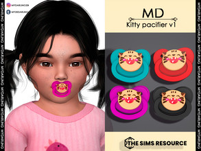 Sims 4 — Kitty Pacifier V1 toddler by Mydarling20 — new mesh Base game compatible all lods all maps 9 colors this