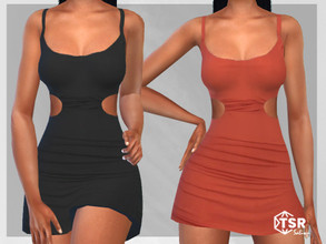 Sims 4 — Sides Open Party Dresses by saliwa — Sides Open Party Dresses 3 swatches