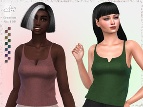 Sims 4 — Creation No: 196 by Asilkan — - 12 Colors - New Mesh (All LODs) - All Texture Maps - HQ Compatible - Custom
